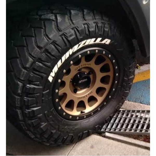 Personalised Tyre Lettering from